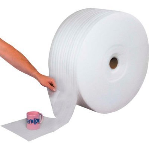 The Packaging Wholesalers Perforated Air Foam Rolls, 72"W x 2000'L x 1/32" Thick, White, 3 Rolls CFW132S24P